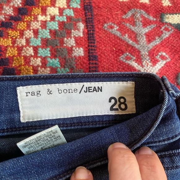 rag & bone Jeans distressed hem, size 28 cropped ankle - Picture 4 of 5